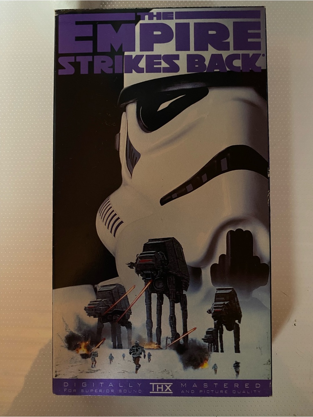The Empire Strikes Back Vintage 1995VHS - Purple & White
